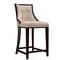 Manhattan Comfort Fifth Ave Counter Stool in Cream and Dark Walnut CS012-CR - alternate 1